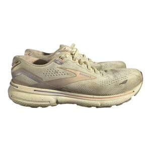 Brooks Womens Ghost 15 1203801B199 White Casual Shoes Sneakers Size 8.5 B Gym
